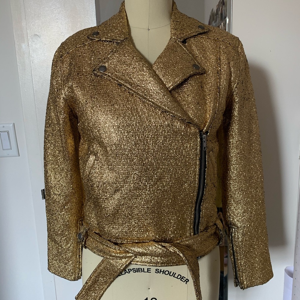 Kendall and Kylie Gold Jacket